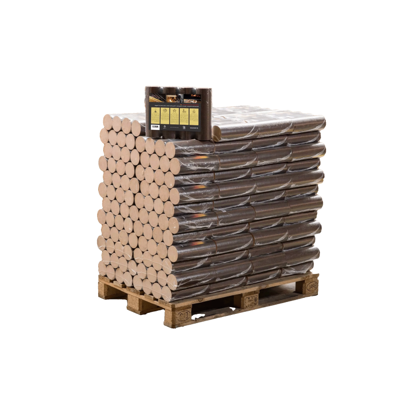 Premium 100% Beech Briquettes – 960 kg (96 × 10 kg Bags)