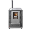 Estufa-cocina de pellets SAMANTHA inox – 11 kW