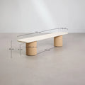 Sharpay 270 x 110 cm Rectangular Dining Table Set with 2 Benches